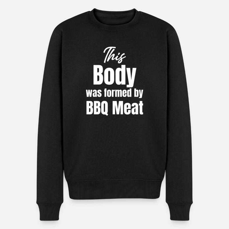 This body was created by - Men's Premium Organic Jumper - black