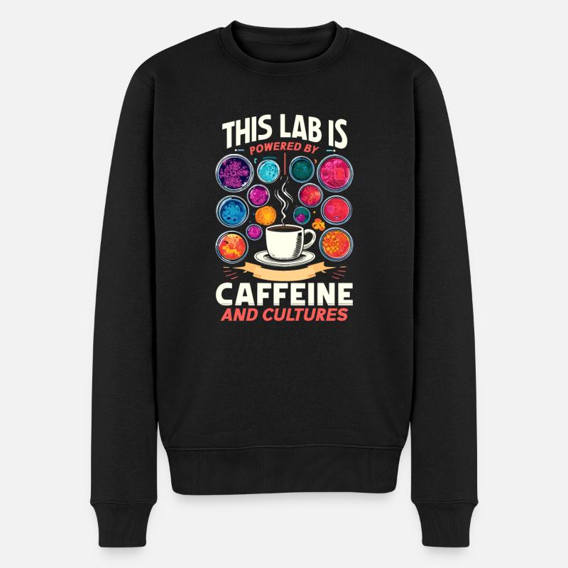 Microbiologist Microbiology Lab Staph Biology - Männer Premium Bio Pullover - Schwarz