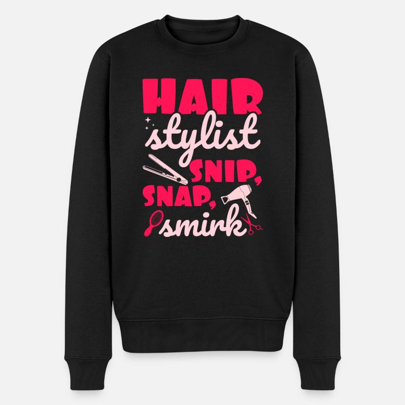 Coiffeur Coiffeur Coiffeur Coiffeur - Pull Premium bio Homme - noir