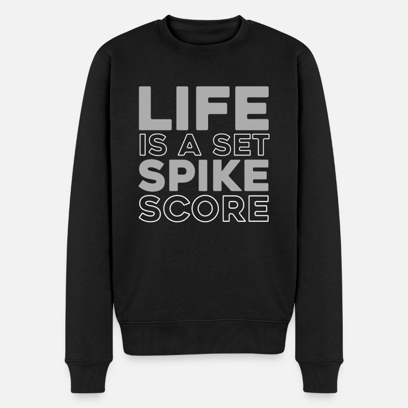 Volley-ball Joueurs de volley-ball - Pull Premium bio Homme - noir