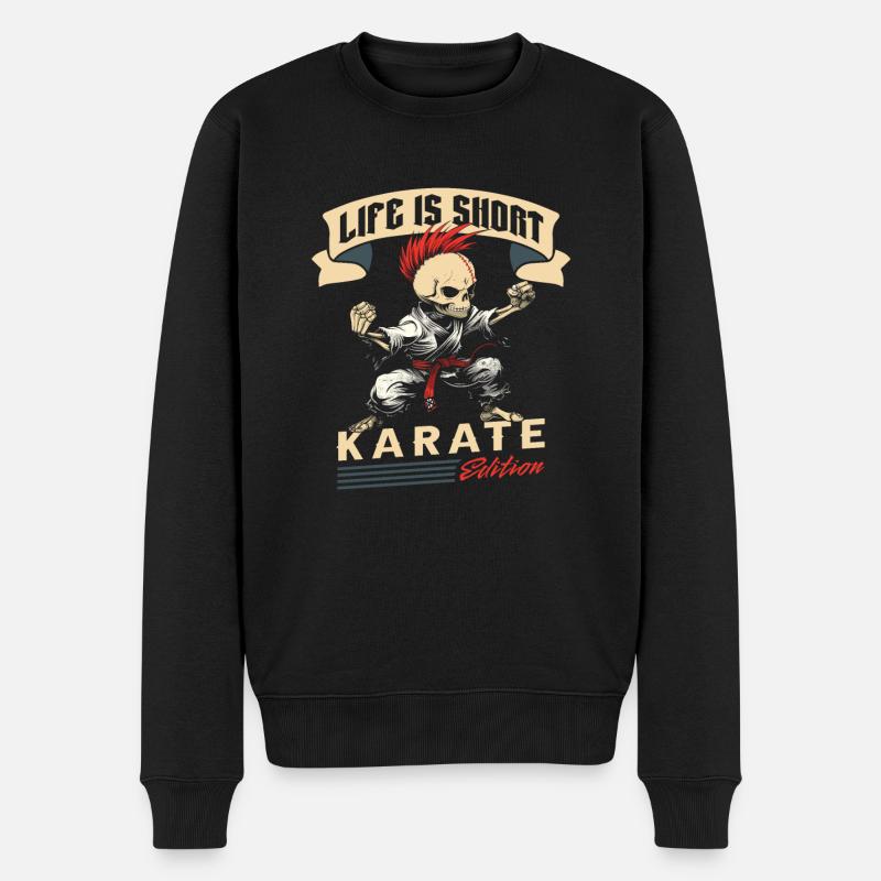 Karaté - Pull Premium bio Homme - noir