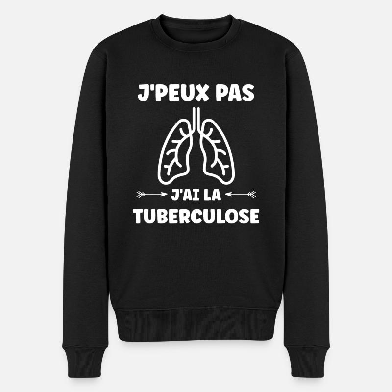Sensibilisation à la tuberculose - Pull Premium bio Homme - noir