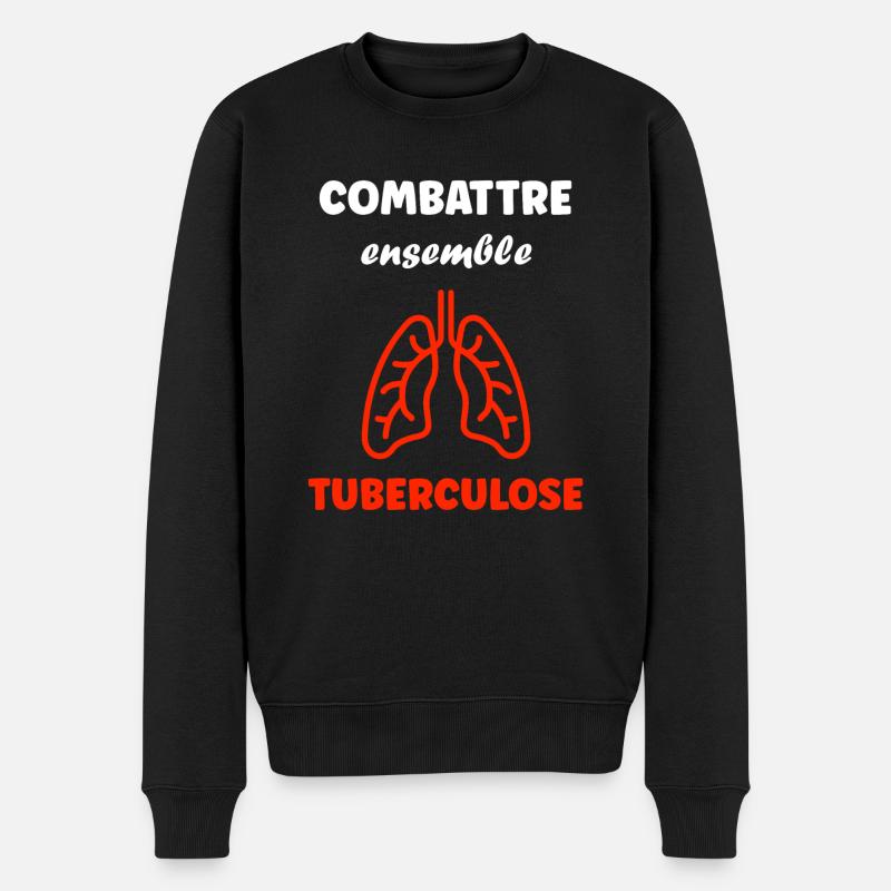 Sensibilisation à la tuberculose - Pull Premium bio Homme - noir