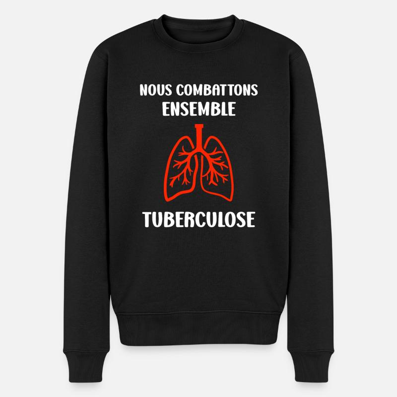 Sensibilisation à la tuberculose - Pull Premium bio Homme - noir