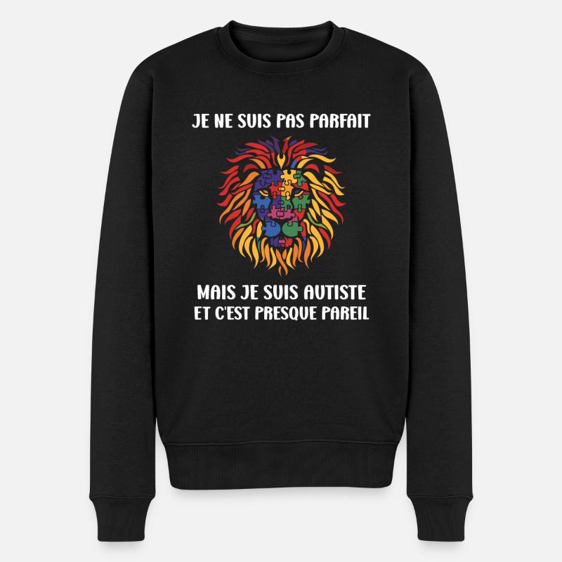 sensibilisation a l'autisme autiste - Pull Premium bio Homme - noir