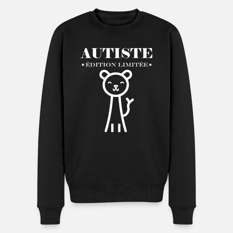 sensibilisation a l'autisme autiste - Pull Premium bio Homme - noir