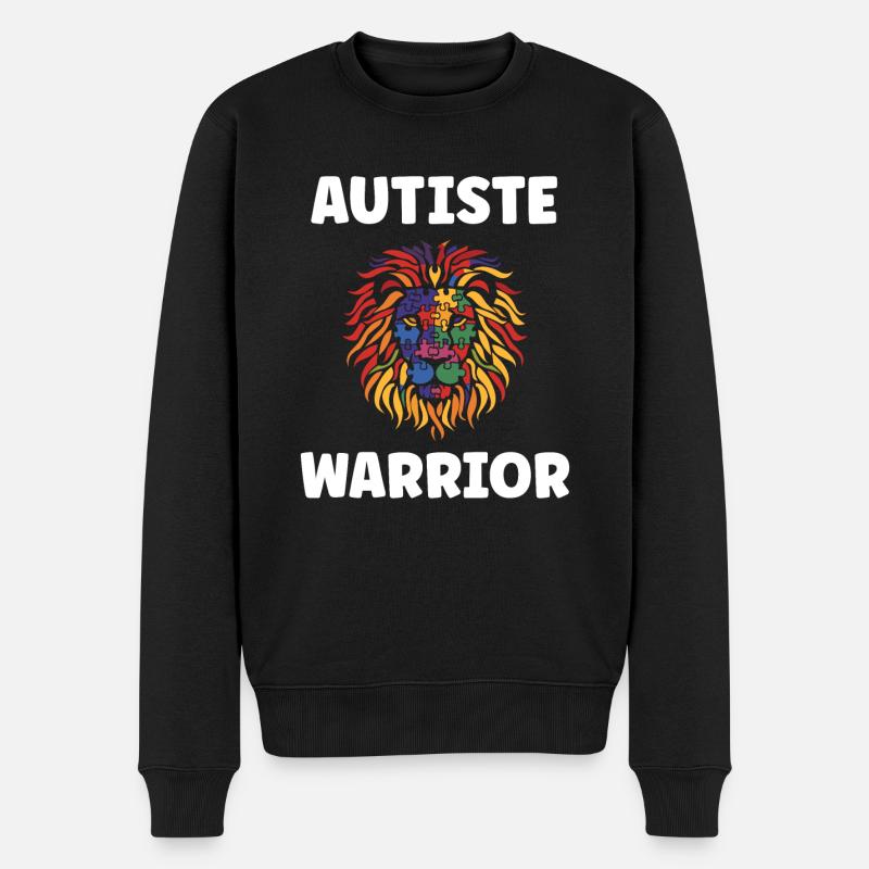 sensibilisation a l'autisme autiste - Pull Premium bio Homme - noir