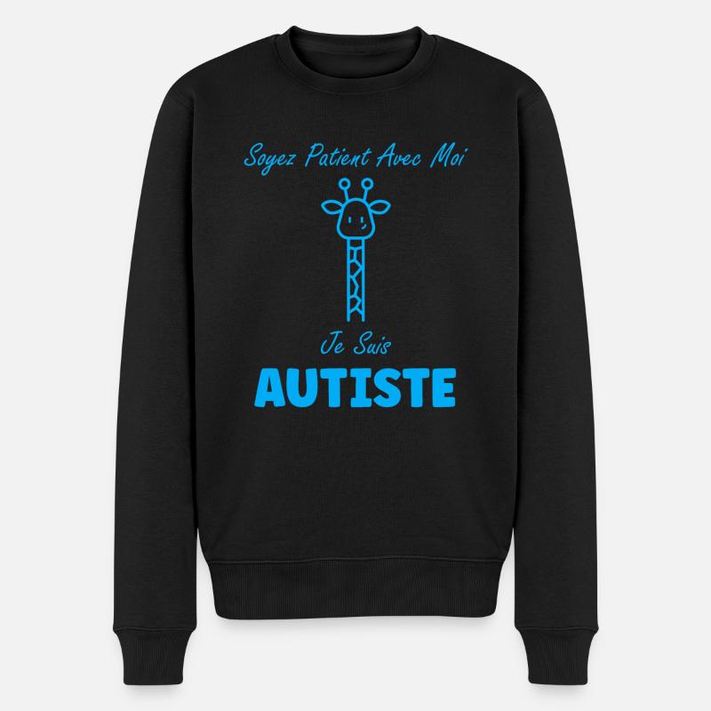 sensibilisation à l'autisme autiste - Pull Premium bio Homme - noir