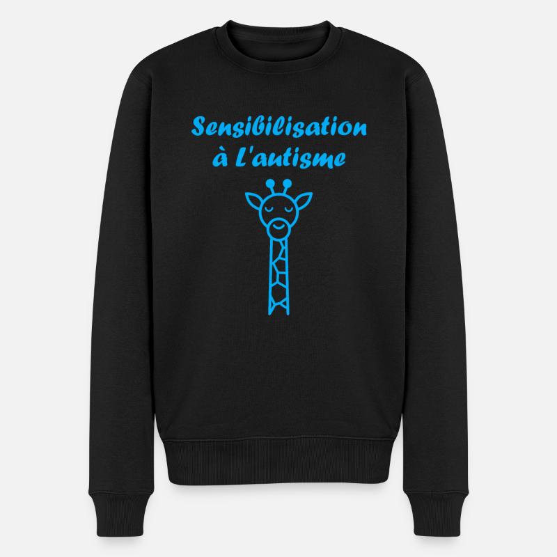 sensibilisation à l'autisme autiste - Pull Premium bio Homme - noir