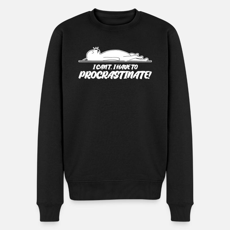 Procrastiner Procrastinateurs - Pull Premium bio Homme - noir