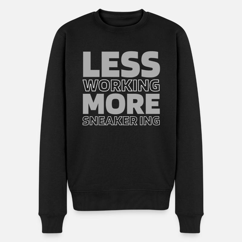 Sneakers - Männer Premium Bio Pullover - Schwarz