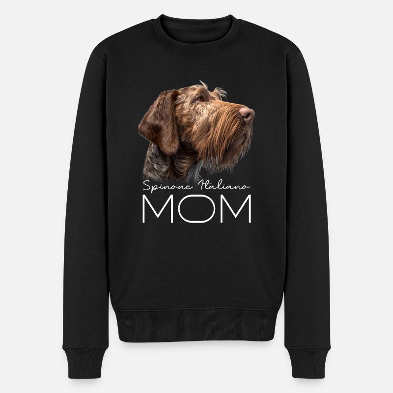 Spinone Italiano Mama - Pull Premium bio Homme - noir
