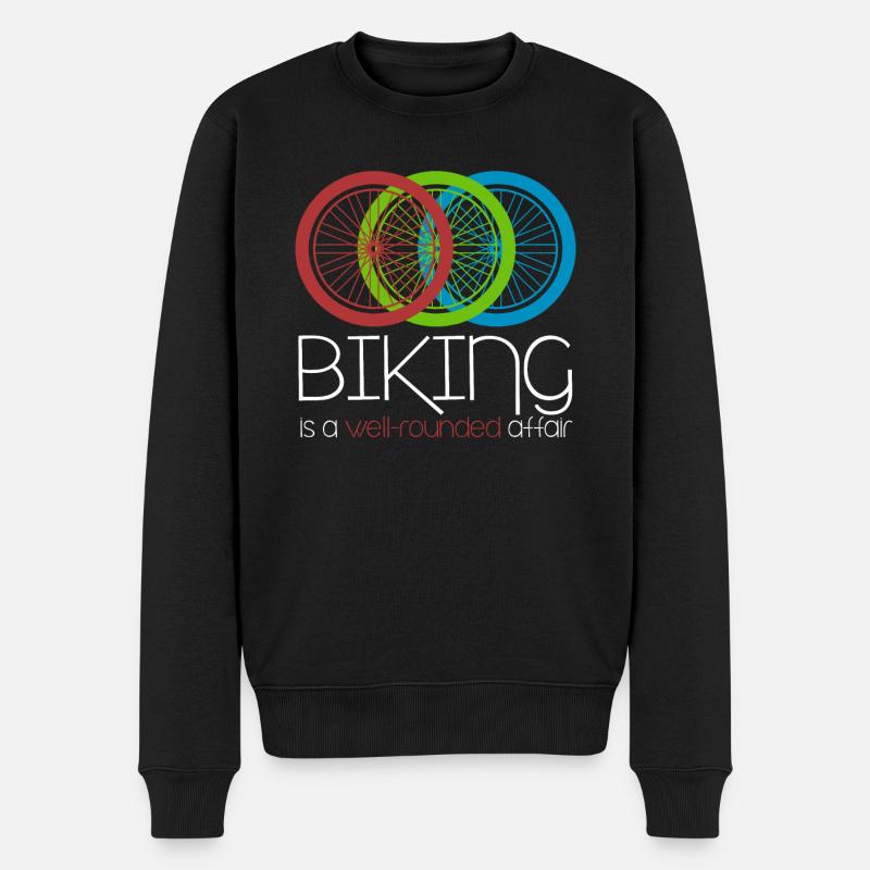 Mountain Bike Biking MTB Downhill - Männer Premium Bio Pullover - Schwarz