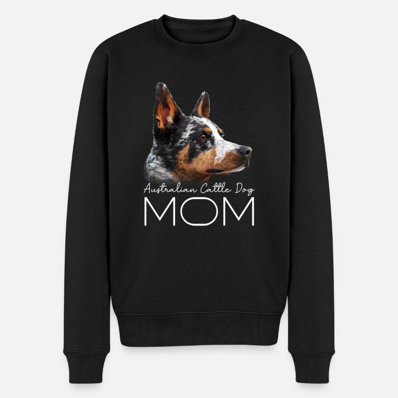 Australian Cattle Dog Mama - Männer Premium Bio Pullover - Schwarz