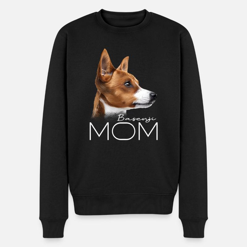 Maman Basenji - Pull Premium bio Homme - noir