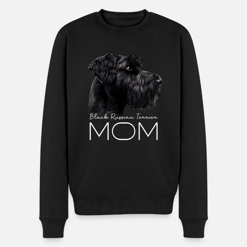 Black Russian Terrier Mama - Männer Premium Bio Pullover - Schwarz