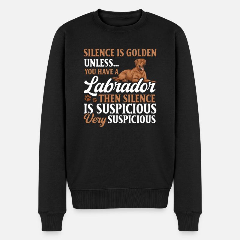 Fuchsroter Labrador Retriever Fox Red Labrador - Männer Premium Bio Pullover - Schwarz