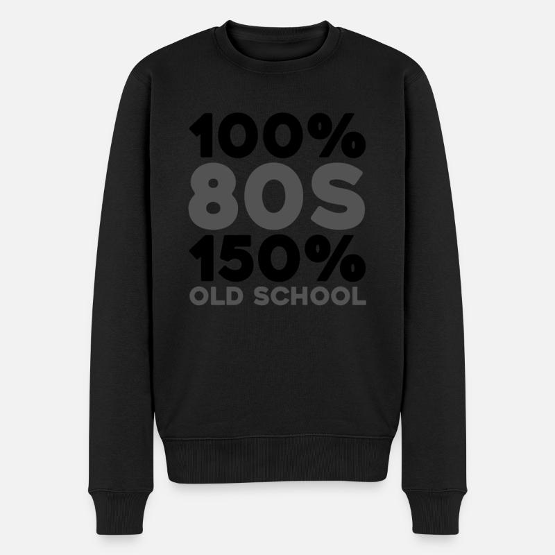 Années 80 Eighties - Pull Premium bio Homme - noir
