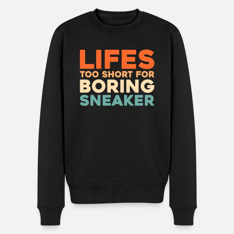 Sneakers - Männer Premium Bio Pullover - Schwarz