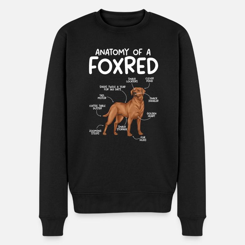 Fuchsroter Labrador Retriever Fox Red Labrador - Männer Premium Bio Pullover - Schwarz
