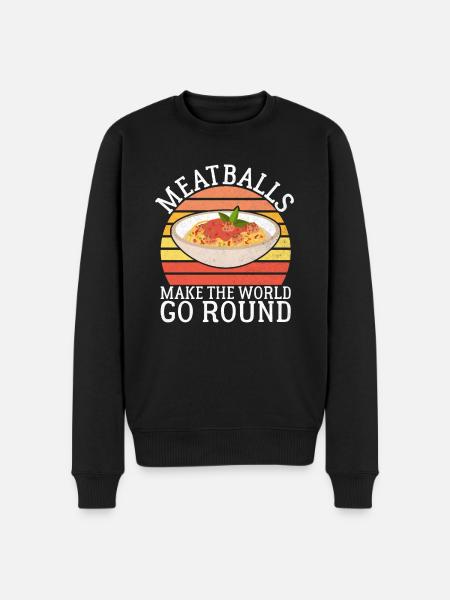 Meatball Lovers Gifts - Men's Premium Organic Jumper - black