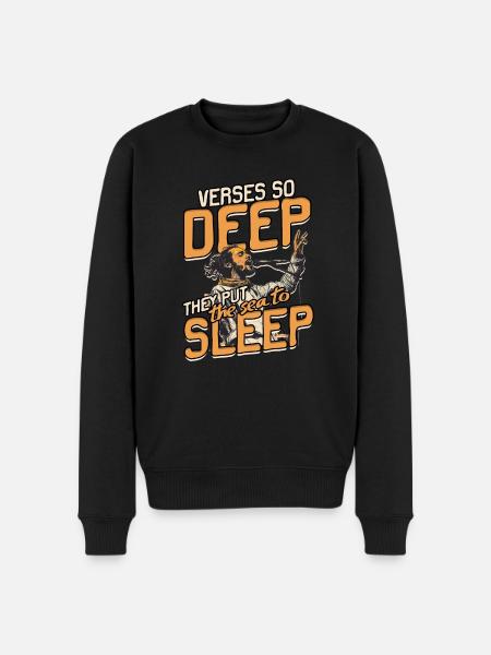 Poetry Slam - Männer Premium Bio Pullover - Schwarz