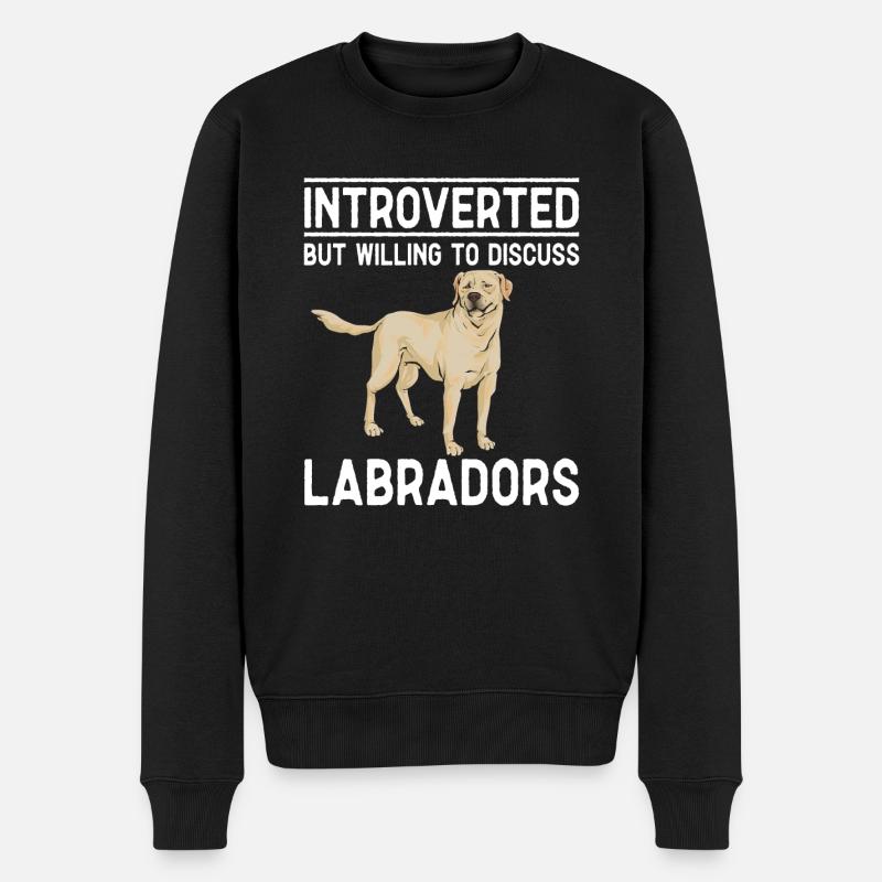 Labrador Retriever jaune - Pull Premium bio Homme - noir