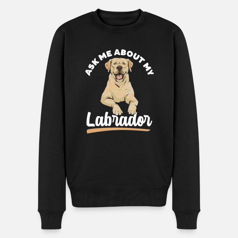 Labrador Retriever jaune - Pull Premium bio Homme - noir