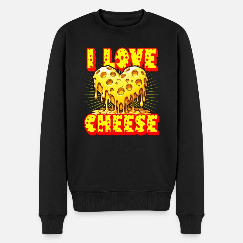 J’adore le fromage - Pull Premium bio Homme - noir