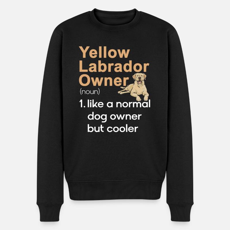 Labrador Retriever jaune - Pull Premium bio Homme - noir