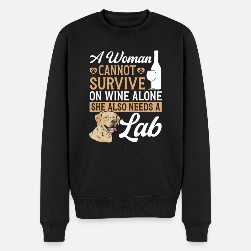 Labrador Retriever jaune - Pull Premium bio Homme - noir