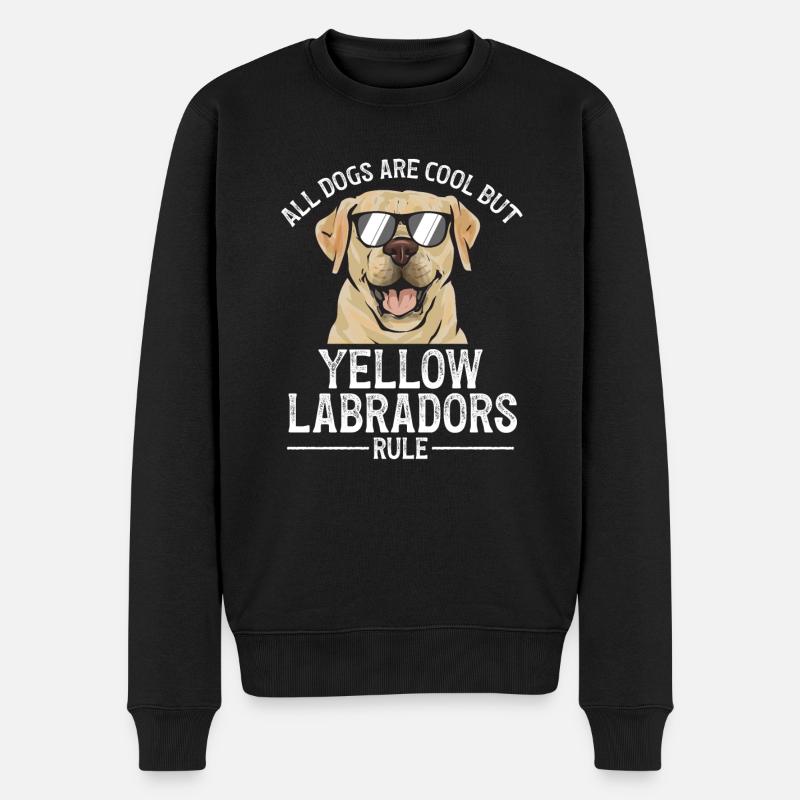 Labrador Retriever jaune - Pull Premium bio Homme - noir