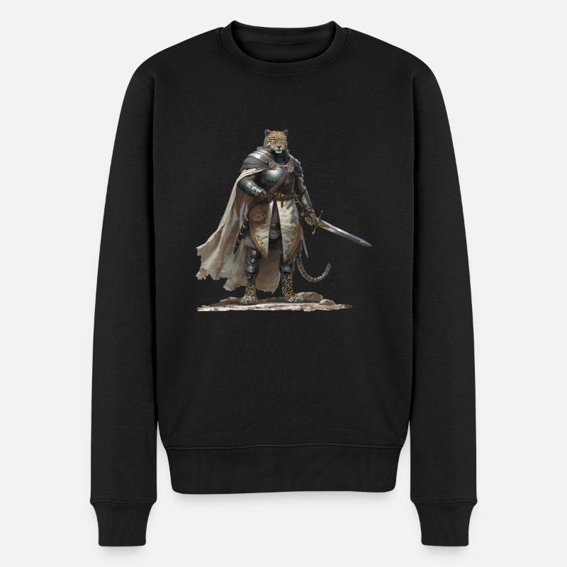 Jaguar Knight Moyen Âge - Pull Premium bio Homme - noir