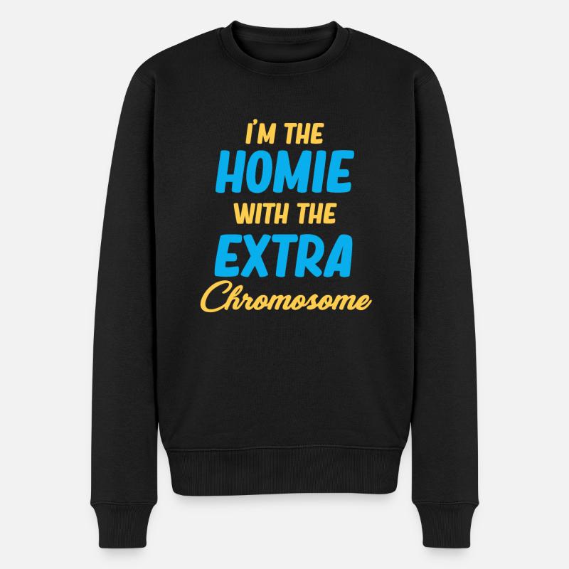 J'en suis conscient - Pull Premium bio Homme - noir