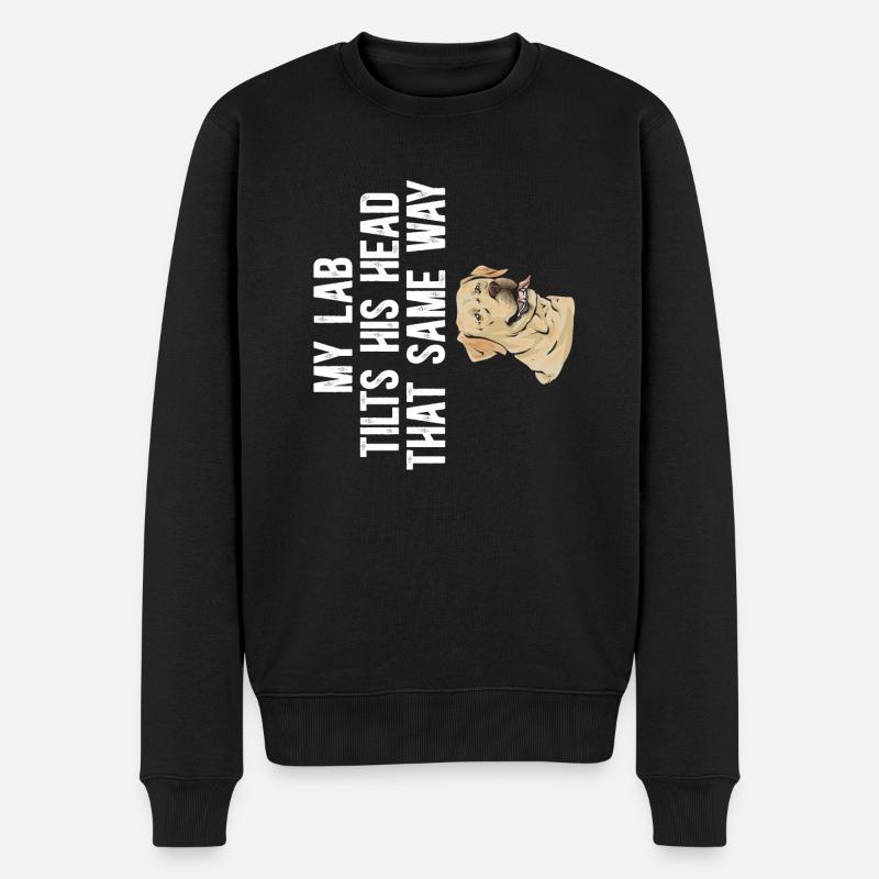 Labrador Retriever jaune - Pull Premium bio Homme - noir