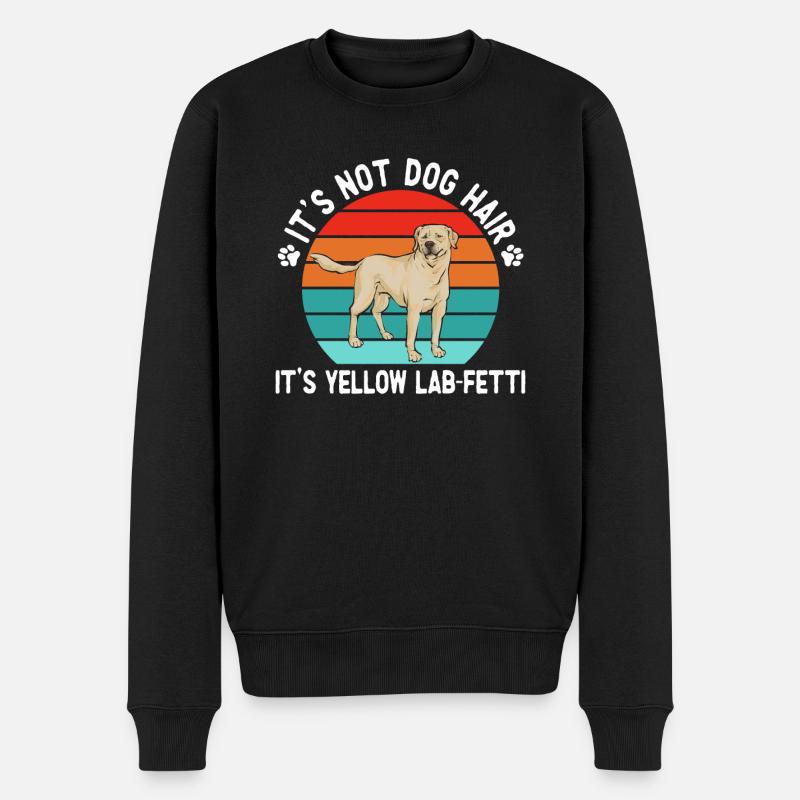 Labrador Retriever jaune - Pull Premium bio Homme - noir