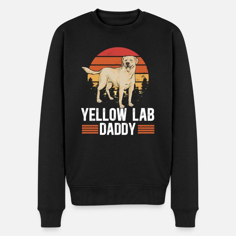 Labrador Retriever jaune - Pull Premium bio Homme - noir