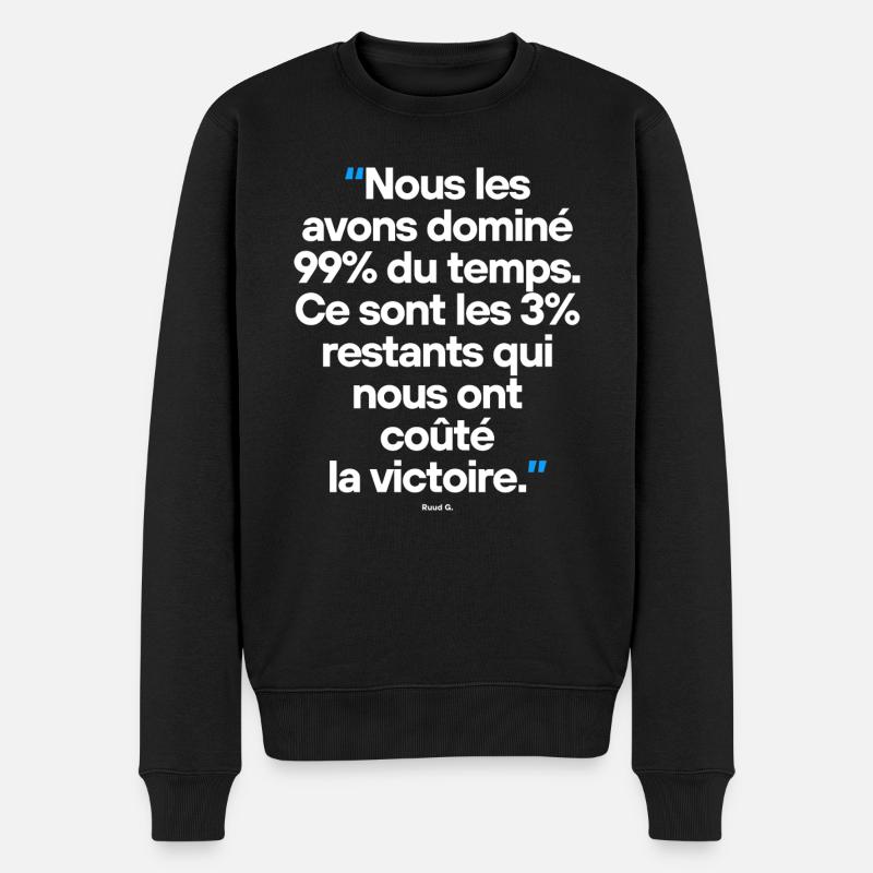 Citation célèbre footballeur - Pull Premium bio Homme - noir