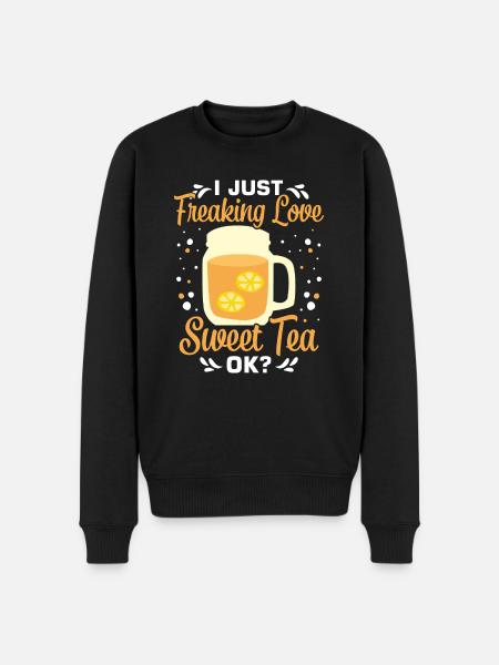 Sweet tea - Men's Premium Organic Jumper - black