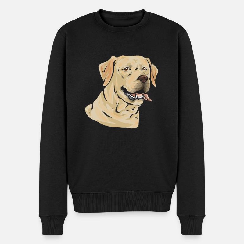 Labrador Retriever jaune - Pull Premium bio Homme - noir
