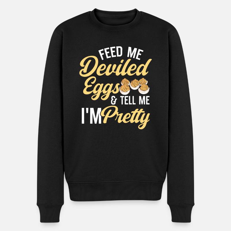 Stuffed Eggs Deviled Eggs - Men's Premium Organic Jumper - black