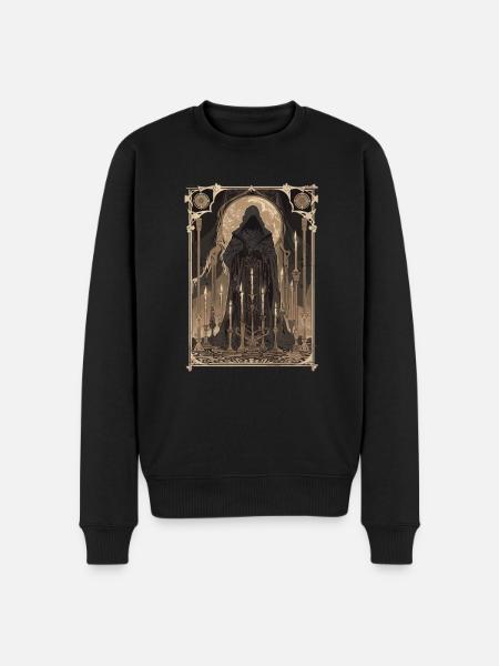 The Wizard Tarot - Men's Premium Organic Jumper - black