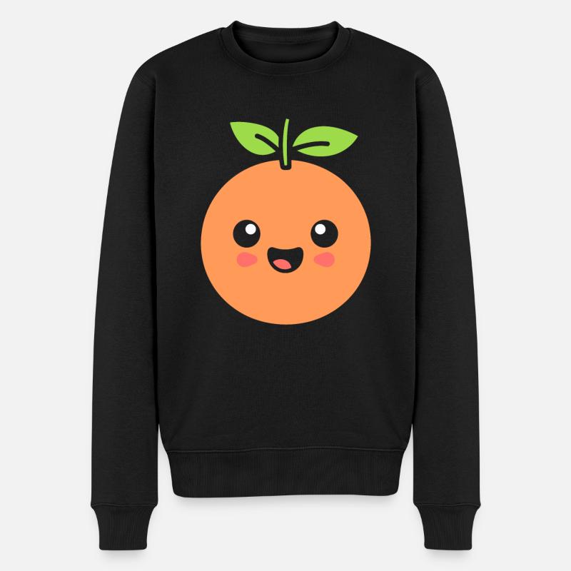 Grapefruit - Men's Premium Organic Jumper - black