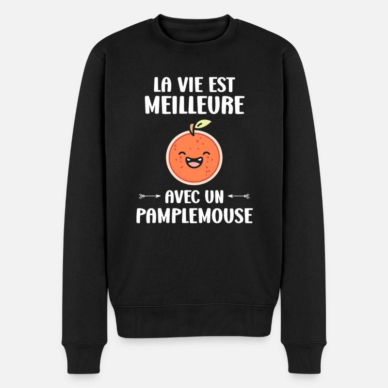 Humour Pamplemousse - Pull Premium bio Homme - noir