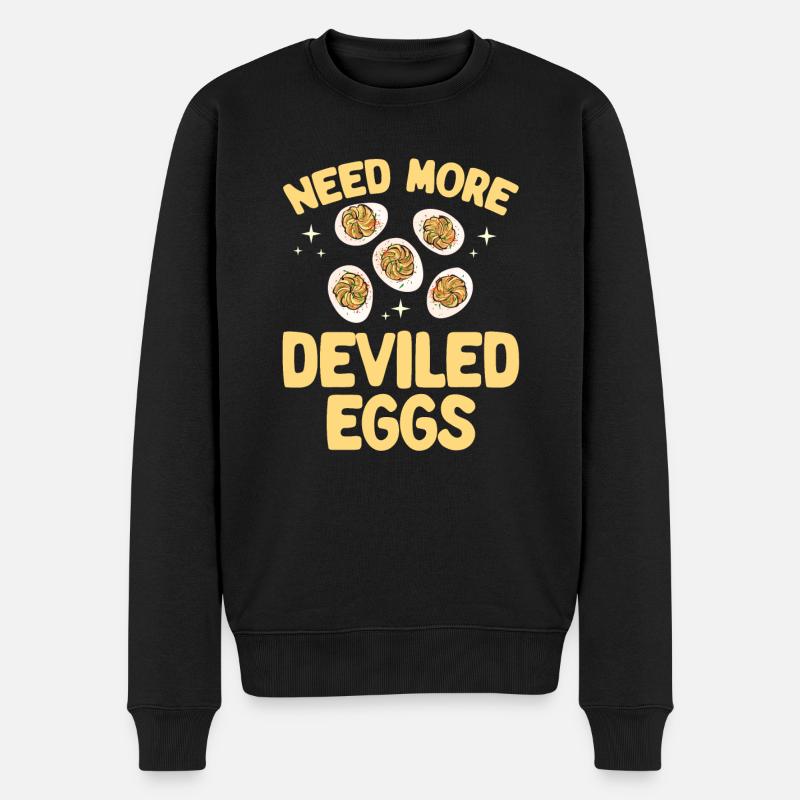 Stuffed Eggs Deviled Eggs - Men's Premium Organic Jumper - black