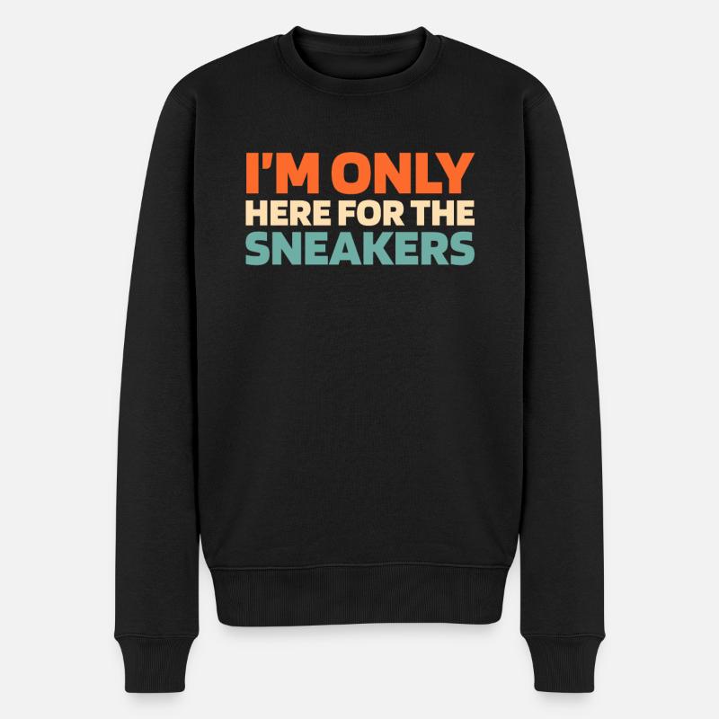 Sneakers - Männer Premium Bio Pullover - Schwarz