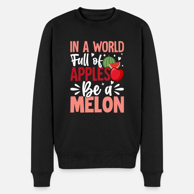 Melon Poison - Pull Premium bio Homme - noir