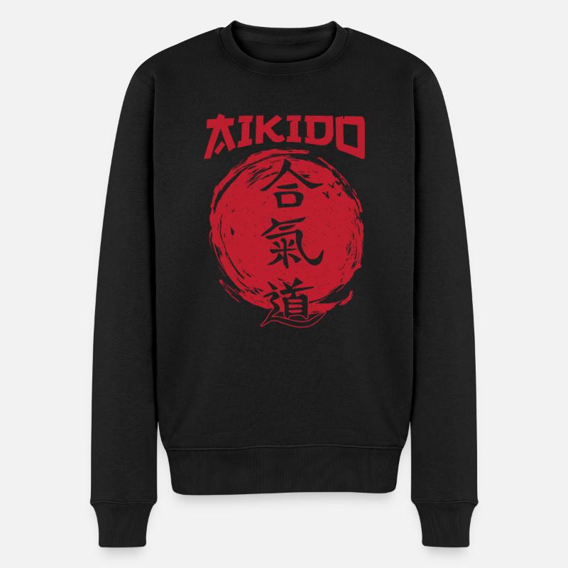 Cadeau d’arts martiaux d’Aïkido - Pull Premium bio Homme - noir