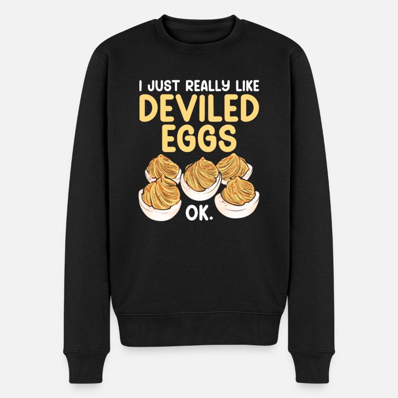 Oeufs farcis Oeufs farcis - Pull Premium bio Homme - noir
