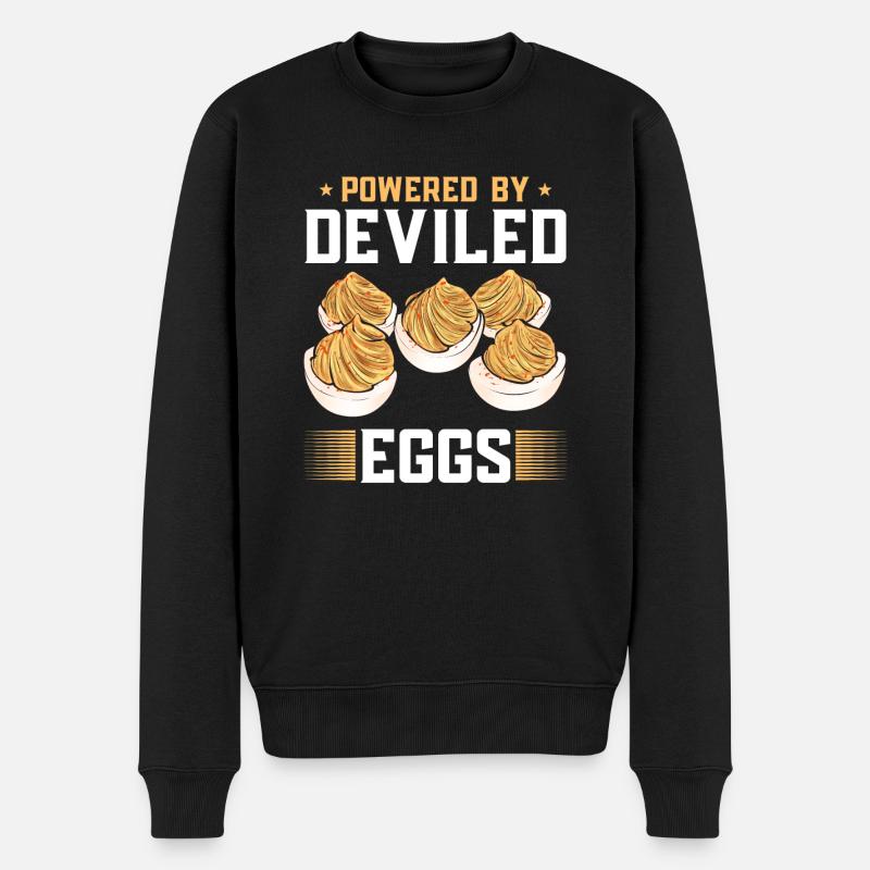 Stuffed Eggs Deviled Eggs - Men's Premium Organic Jumper - black
